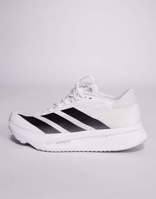 Adidas Running Adizero SL2 Trainers In White And Black