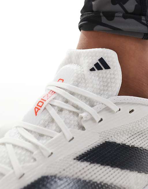 Adidas Running Adizero SL2 Trainers In White And Orange