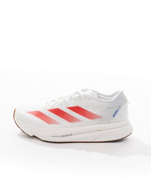 Adidas Running Adizero SL2 Trainers In White Pink And Blue