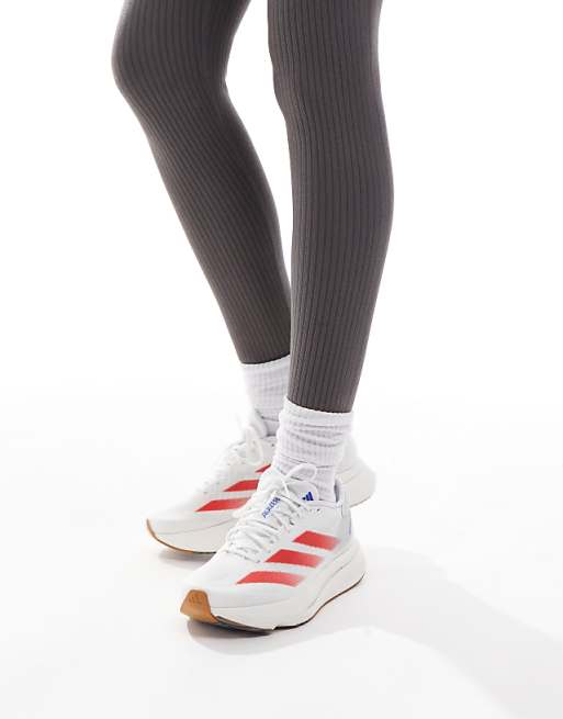 Adidas Running Adizero SL2 Trainers In White Pink And Blue