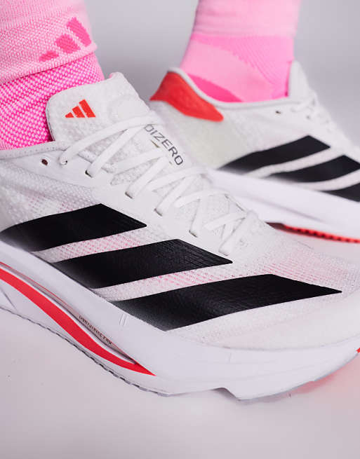 Adidas Running Adizero SL2 Trainers In White Red And Black