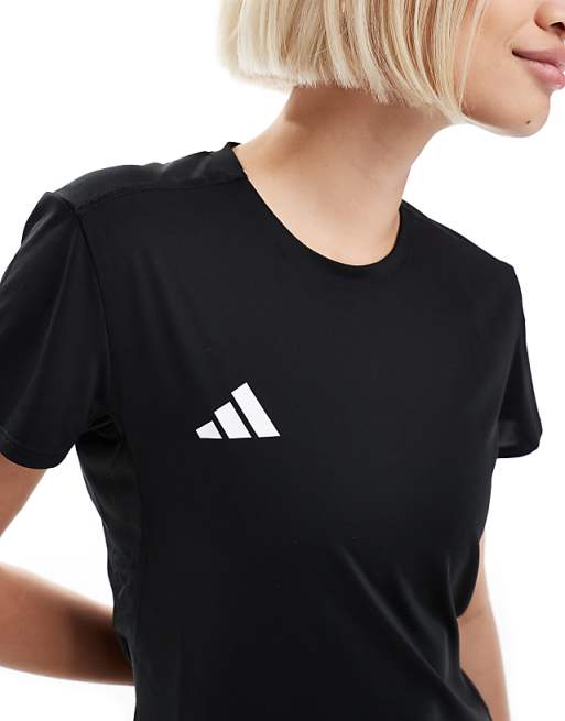 Adidas Running Adizero T-shirt In Black