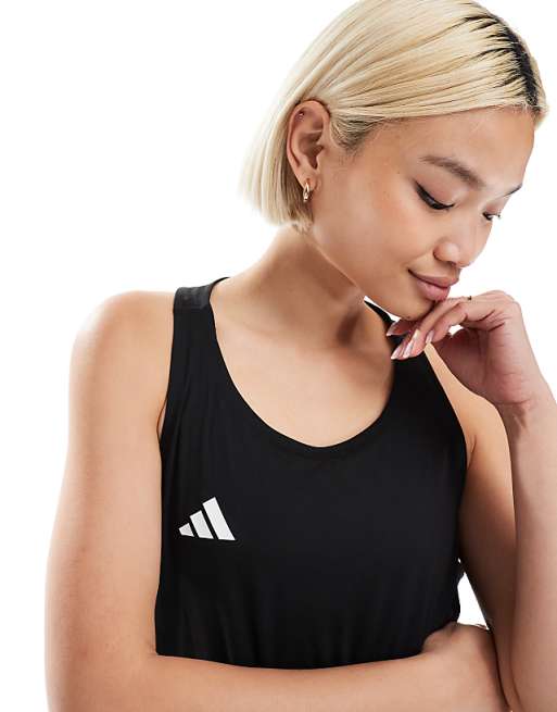 Adidas Running Adizero Vest In Black