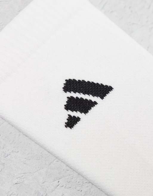 Adidas Running Crew Socks In White And Black 3 Pack
