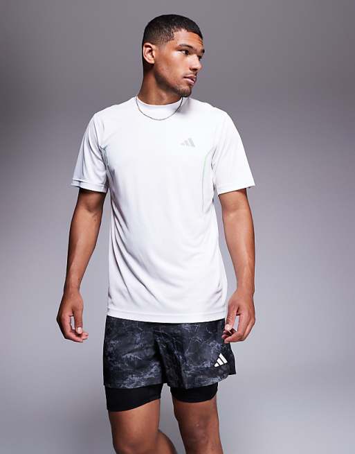 Adidas Running Own The Run 2 In 1 Shorts With Black Grey Print