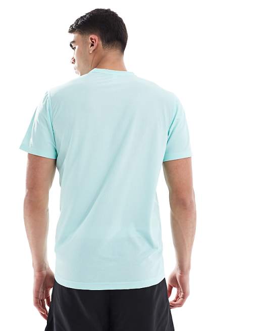 Adidas Running Own The Run T-shirt In Aqua Blue