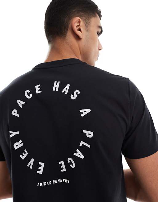 Adidas Running Own The Run T-shirt In Black