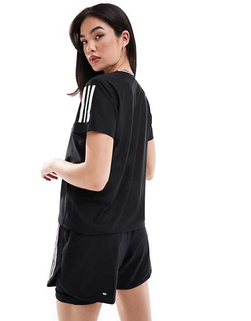 Adidas Running Own The Run T-shirt In Black