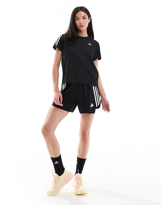 Adidas Running Own The Run T-shirt In Black
