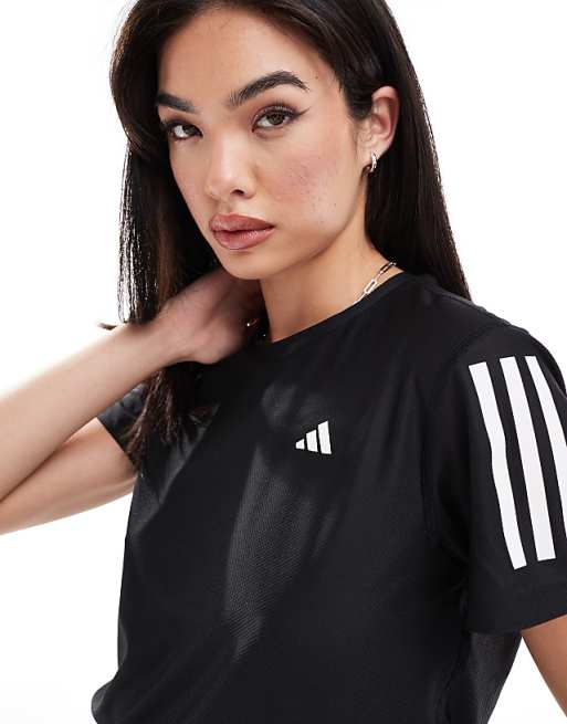 Adidas Running Own The Run T-shirt In Black