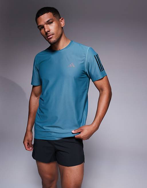 adidas Running Own The Run t-shirt in teal