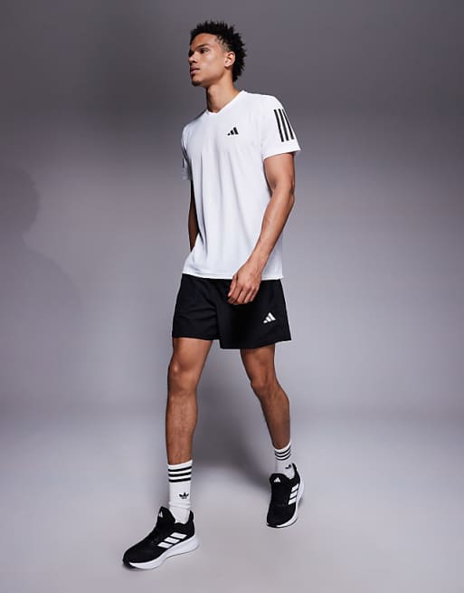 Adidas Running Own The Run T-shirt In White