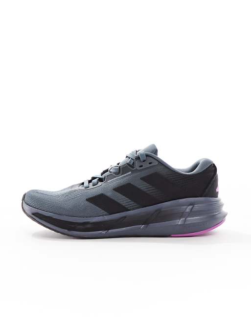 Adidas Running Questar 3 Trainers In Grey And Purple