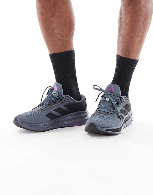 adidas Running Questar 3 trainers in grey and purple