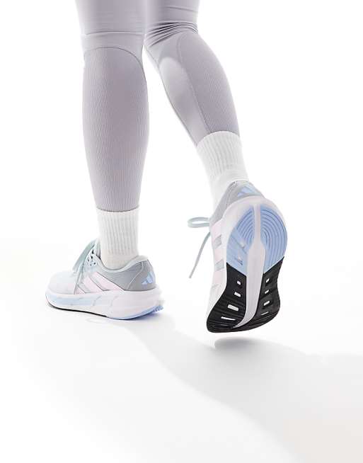 Adidas Running Questar Trainers 3 In Blue And Pink