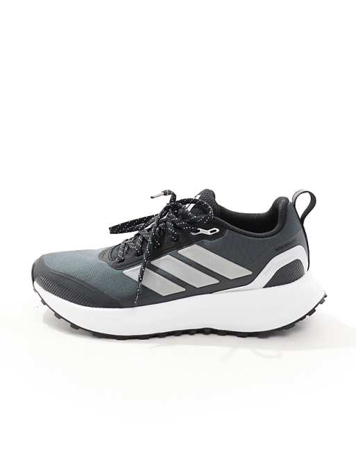 Adidas Running RunFalcon 5 Trail Trainers In Black And Grey