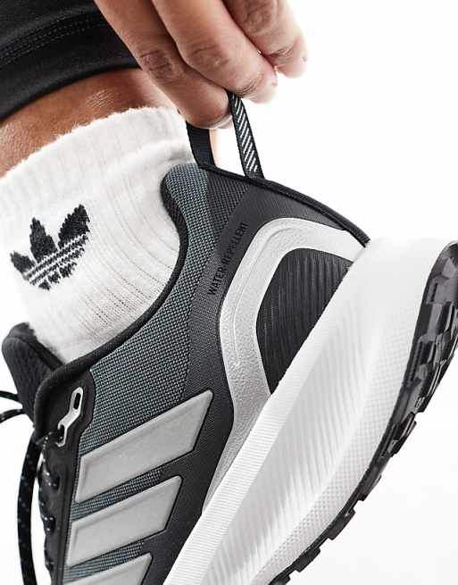 Adidas Running RunFalcon 5 Trail Trainers In Black And Grey