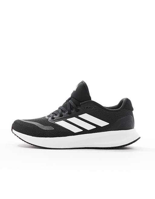 Adidas Running RunFalcon Trainers In Black And White