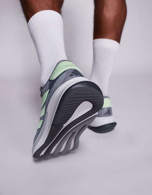 Adidas Running Supernova Ease Trainers In Grey And Green