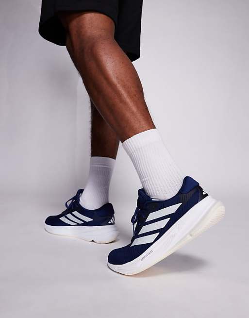 Adidas Running Supernova Ease Trainers In Navy And Grey