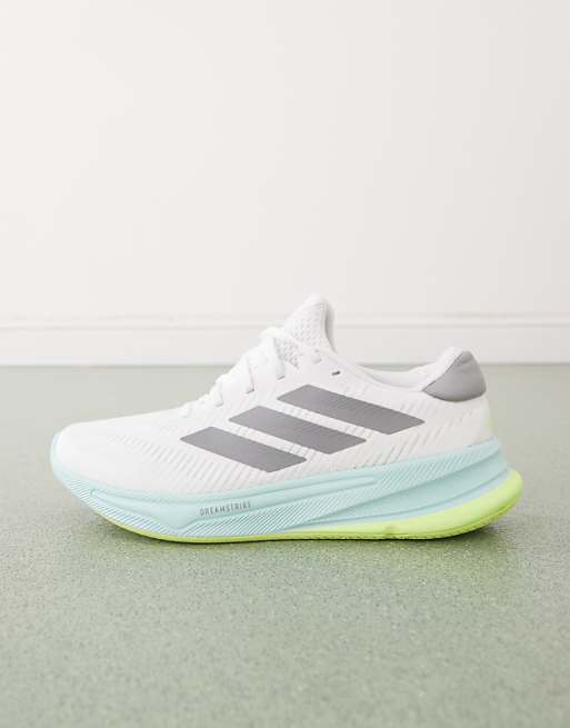 Adidas Running Supernova Ease Trainers In White And Grey