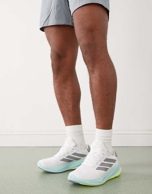 Adidas Running Supernova Ease Trainers In White And Grey