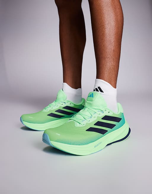 adidas Running Supernova Rise 2 trainers in green and blue
