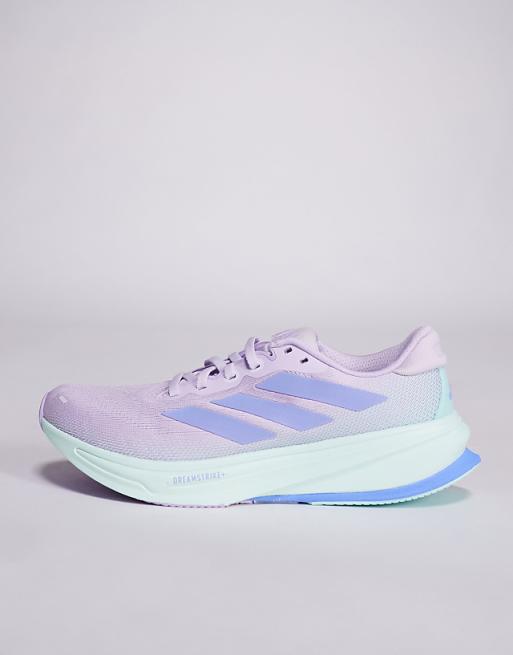 Adidas Running Supernova Rise 2 Trainers In Lilac And Blue