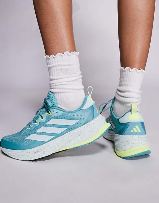 Adidas Running Supernova Rise ATR Trainers In Teal And Yellow