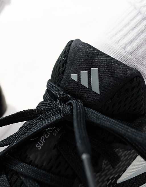 Adidas Running Supernova Stride 2 In Black Grey And White