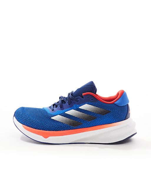 Adidas Running Supernova Stride Trainers In Navy And Orange