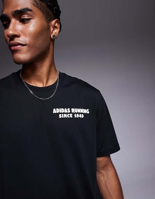Adidas Running T-shirt With Taco Graphic In Black