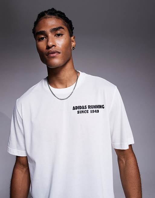 Adidas Running T-shirt With Taco Graphic In White