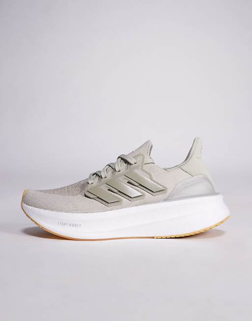 Adidas Running Ultraboost 5 Trainers In Grey And Beige