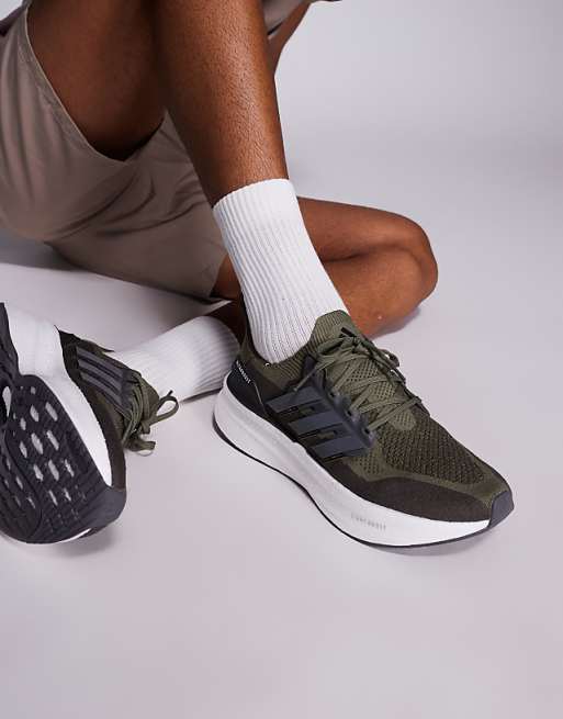 Adidas Running Ultraboost 5 Trainers In Khaki And Black