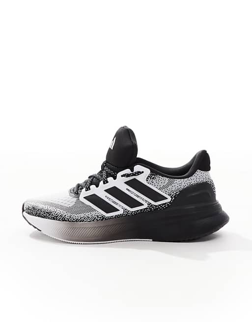 Adidas Running Ultrarun 5 Trainers In White And Black