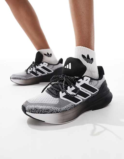 adidas Running Ultrarun 5 trainers in white and black