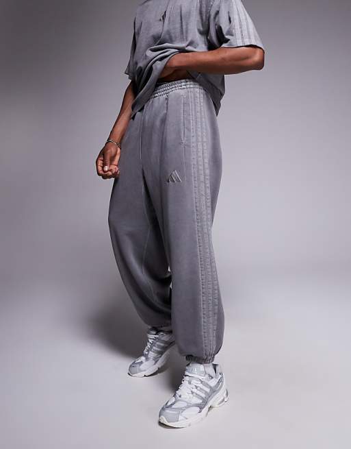 Adidas Sportswear Joggers In Washed Black