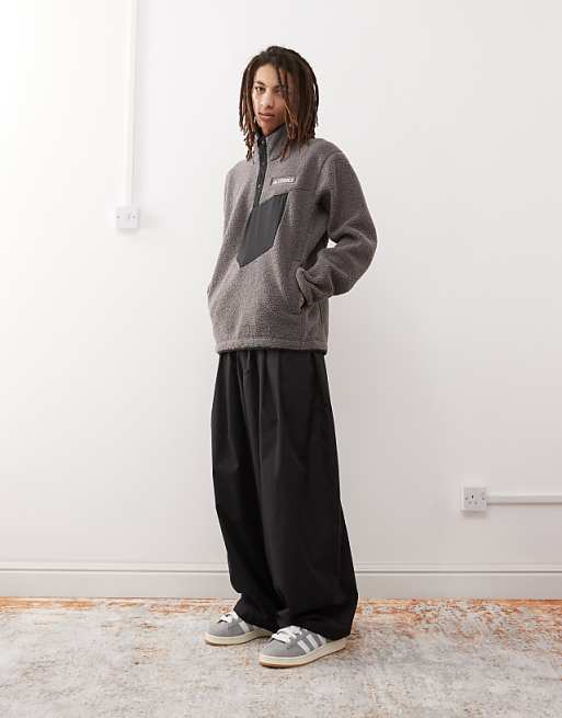 Adidas Terrex Unisex Teddy Fleece In Charcoal