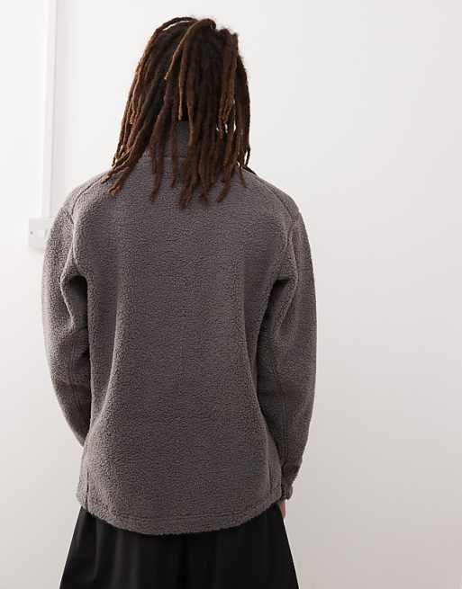 Adidas Terrex Unisex Teddy Fleece In Charcoal