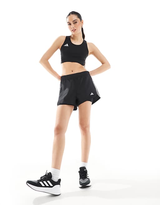 Adidas Training 2in1 Pacer Shorts In Black