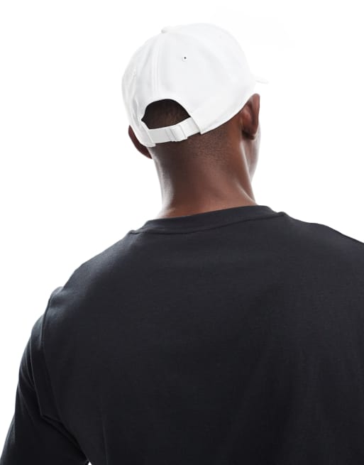 Adidas Training Baseball Cap With Metal Tab In White