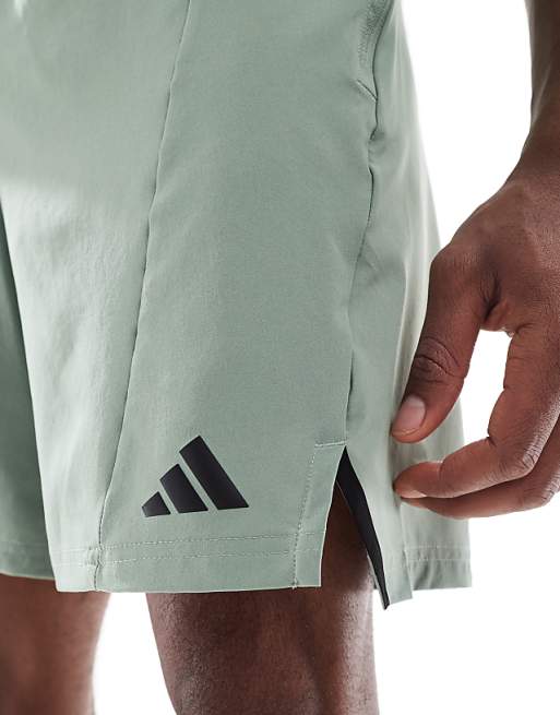 Adidas Training D4T Short In Silver Green
