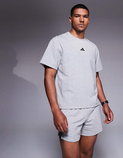 adidas Training D4T t-shirt in grey heather