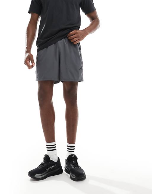 Adidas Training Essentials 5 Inch Woven Shorts In Grey