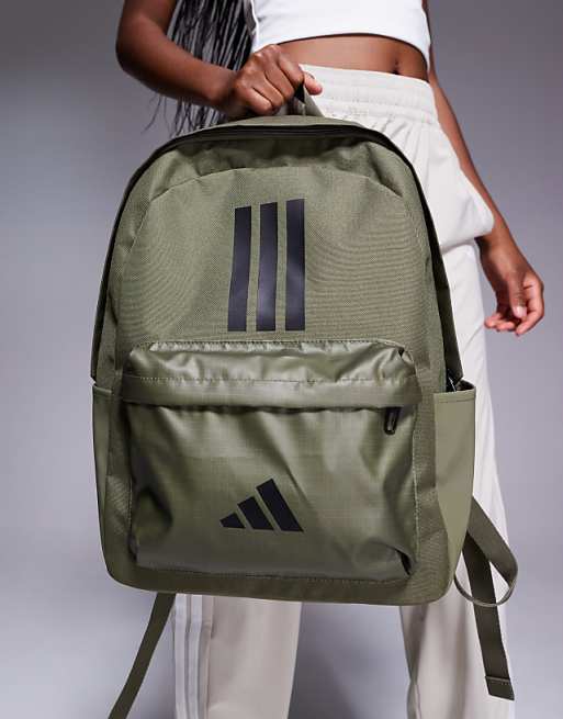 Adidas Training Essentials Backpack In Khaki