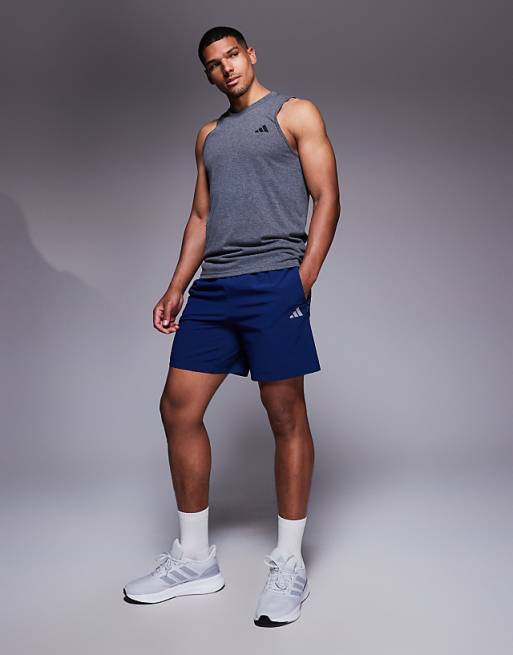 Adidas Training Essentials Vest In Dark Grey