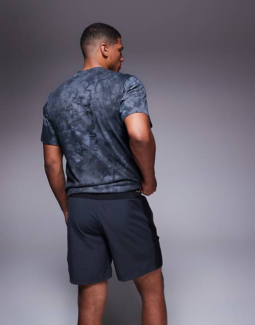Adidas Training Essentials Woven Shorts In Black Melange
