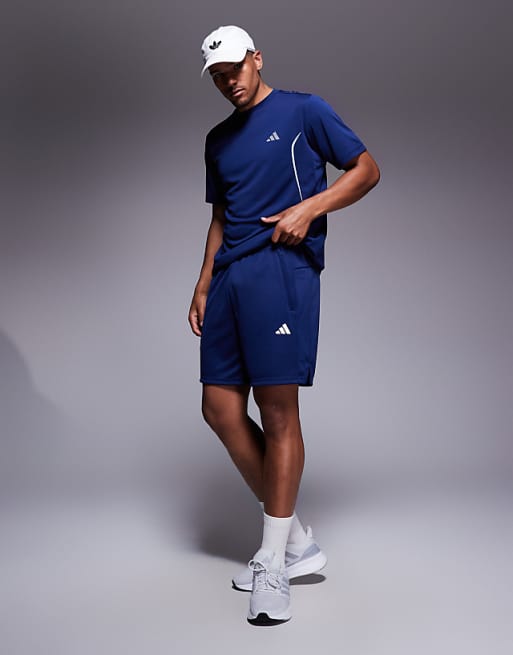 Adidas Training Essentials Woven Shorts In Navy