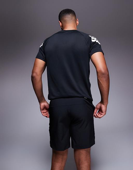 Adidas Training Gym+ 3 Stripe Shorts In Black